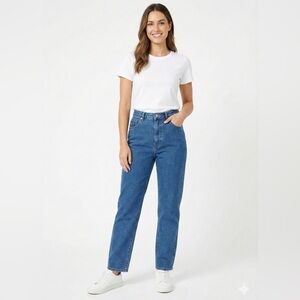 FRENCH DRESSING Straight Leg High Waist Medium Wash Jeans US Sz 10